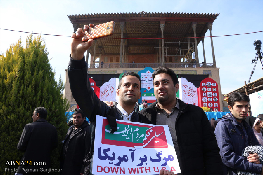 حماسه حضور مردم اصفهان در راهپیمایی ۲۲ بهمن ۹۶