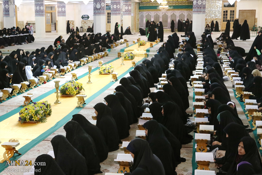 “Mujeres Participan en las Ceremonias de Lectura del Sagrado Corán en el Santuario de Fátima Ma’asumah (P)”
