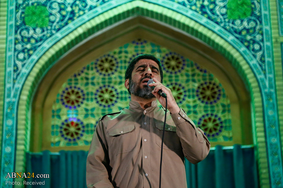 وداع با پیکر شهید مدافع حرم در مسجد مقدس جمکران 