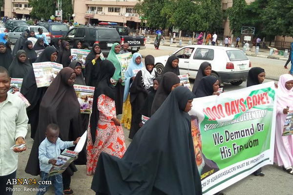 راهپیمایی شیعیان نیجریه در هزارمین روز بازداشت شیخ زکزکی