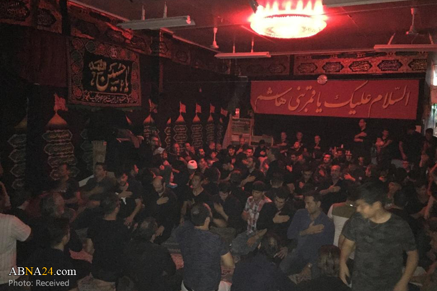 مراسم عزاداری شب عاشورای حسینی در بلژیک 