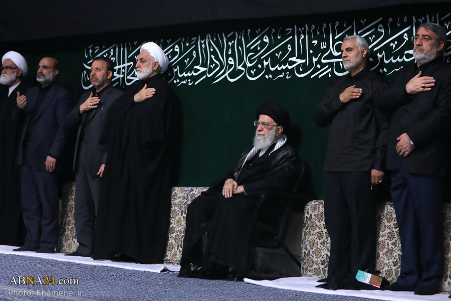 گزارش تصویری/ مراسم عزاداری شب عاشورای حسینی با حضور مقام معظم رهبری