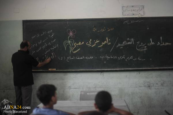 جای خالی نوجوان شهید فلسطینی در کلاس درس