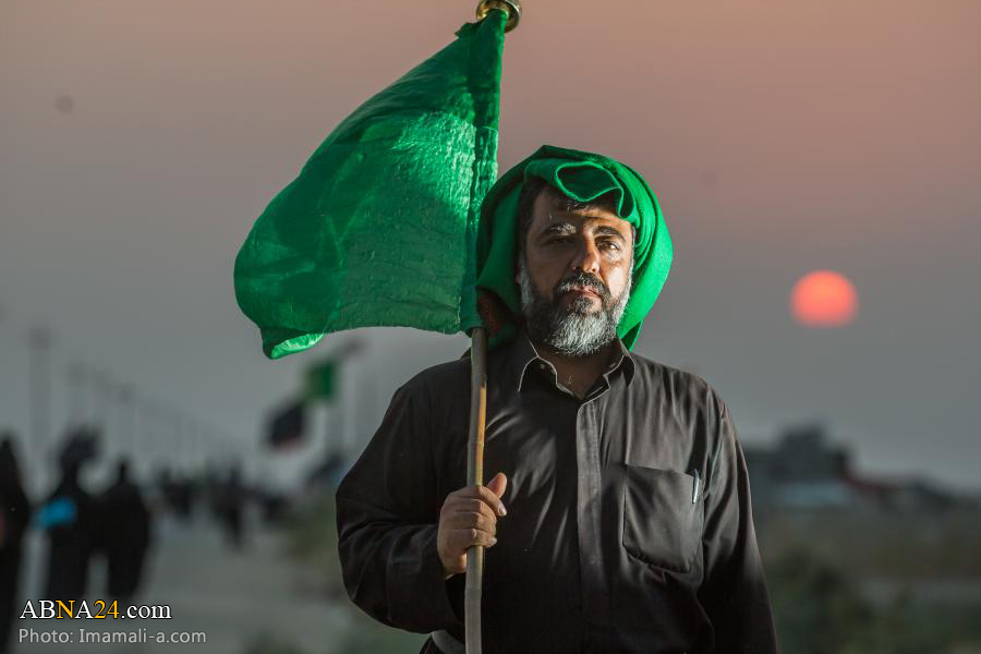 گزارش تصویری/ ادامه پیاده روی اربعین حسینی در جنوب عراق