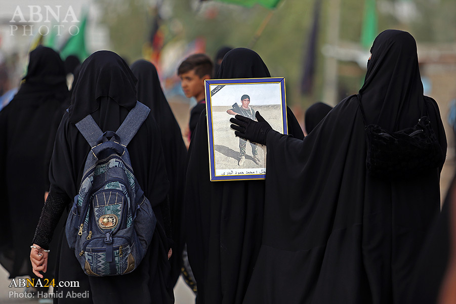 گزارش تصویری/ پیاده‌روی اربعین حسینی در منطقه «سدیر» عراق