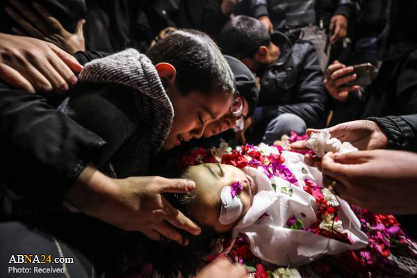 وداع غم انگیز با کودک ۴ ساله فلسطینی