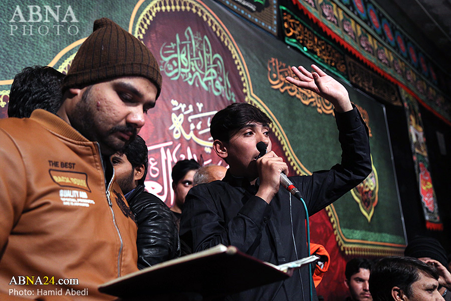 گزارش تصویری/ مراسم عزاداری ایام فاطمیه طلاب اردو زبان در شهر قم 
