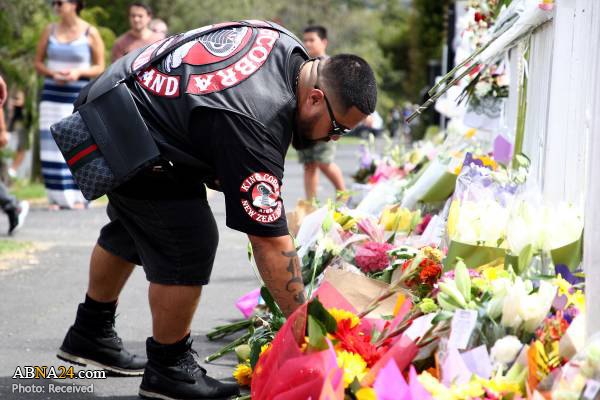 ابراز همدردی مردم نیوزیلند با قربانیان حادثه تروریستی
