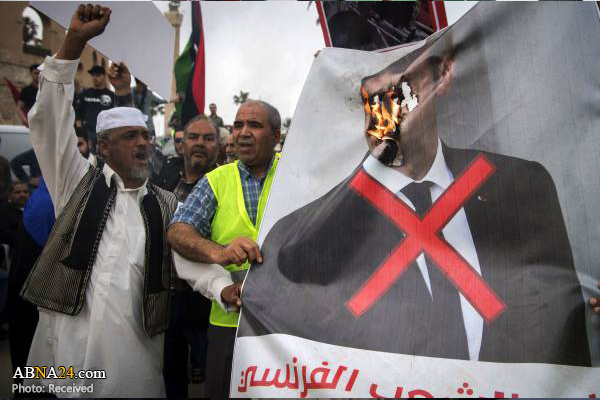تظاهرات علیه خلیفه حفتر و فرانسه در طرابلس