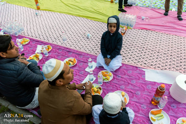 گزارش تصویری/ سفره افطار مسلمانان در رم