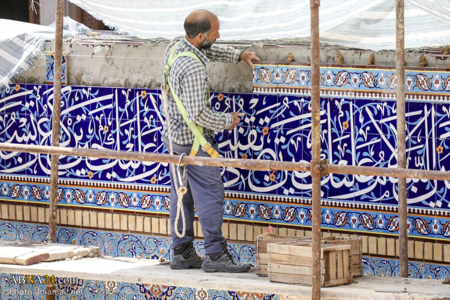 گزارش تصویری/ پروژه بزرگ احداث صحن حضرت زهرا(س) در نجف اشرف 