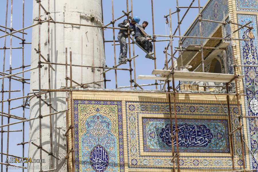 گزارش تصویری/ پروژه بزرگ احداث صحن حضرت زهرا(س) در نجف اشرف 