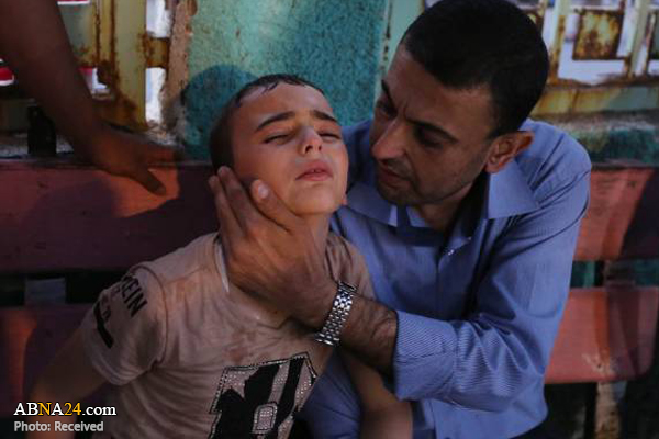 تشییع پیکر امدادگر فلسطینی در غزه