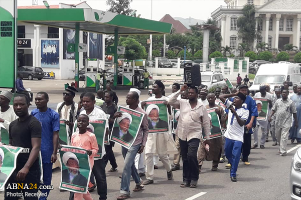 تظاهرات مسالمت آمیز شیعیان نیجریه در ابوجا