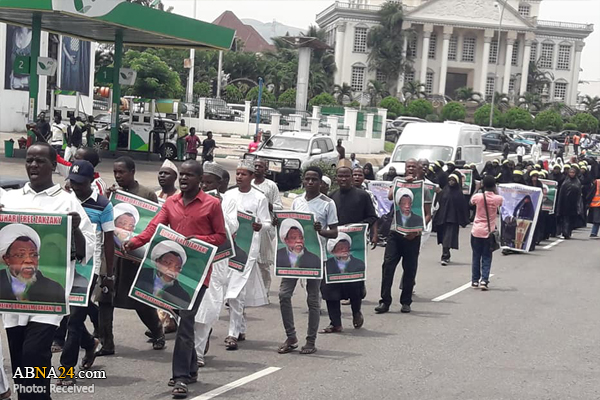 تظاهرات مسالمت آمیز شیعیان نیجریه در ابوجا