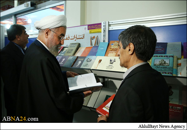 گزارش تصویری/ بازدید دکتر روحانی از نمایشگاه بین المللی کتاب