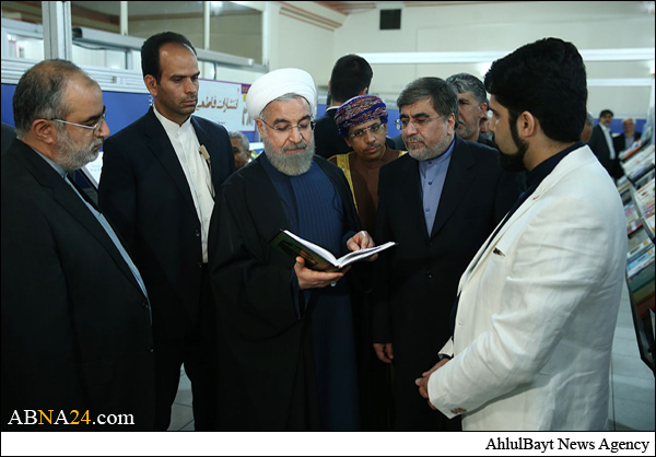 گزارش تصویری/ بازدید دکتر روحانی از نمایشگاه بین المللی کتاب