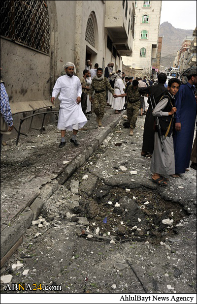    گزارش تصویری/ انفجار مقابل مسجد شیعیان اسماعیلی در صنعاء