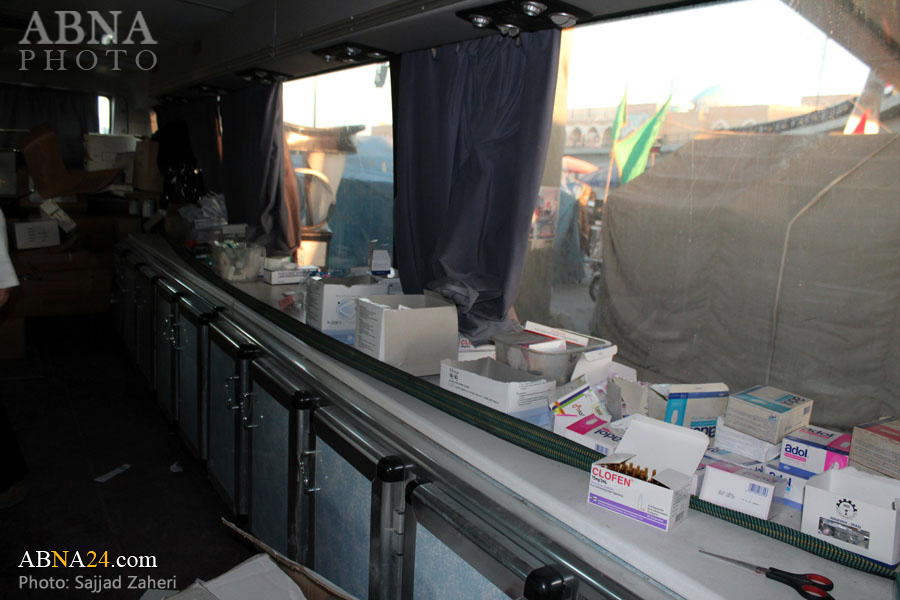گزارش تصویری/ بیمارستان سیار برای زائران نجف اشرف 