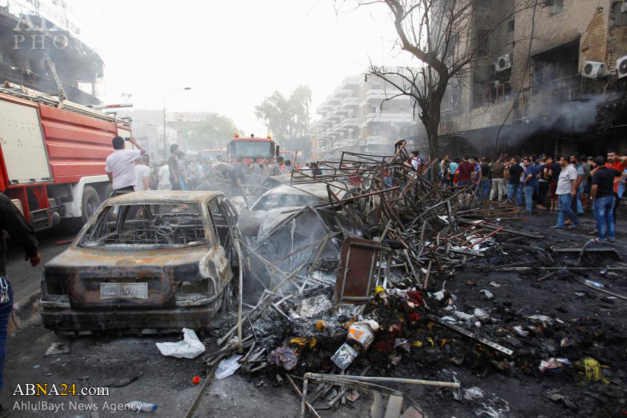 گزارش تصویری/ انفجار مرگبار در بازار الکراده مریم