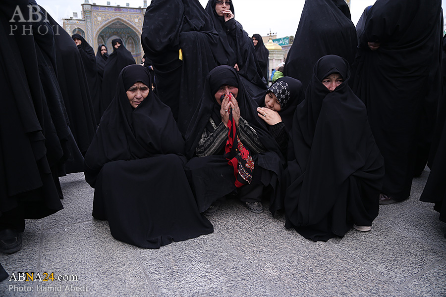 گزارش تصویری/ تشییع پیکر شش شهید مدافع حرم از لشکر فاطمیون و تیپ زینبیون در قم - 1
