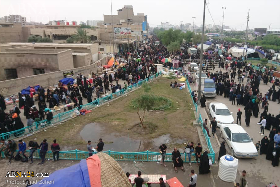 گزارش تصویری/ پیاده‌روی زوار به سوی مرقد حضرت علی(ع) در نجف اشرف - 2