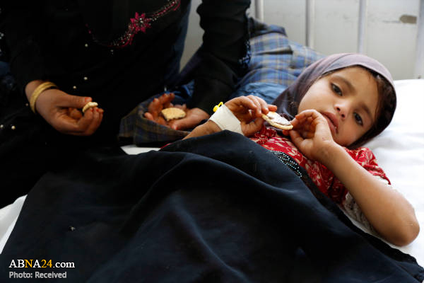 زنان و کودکان مبتلا به وبا در یمن