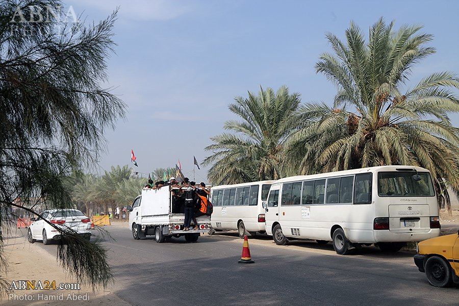Photos: Transportation vehicles for Arbaeen pilgrims