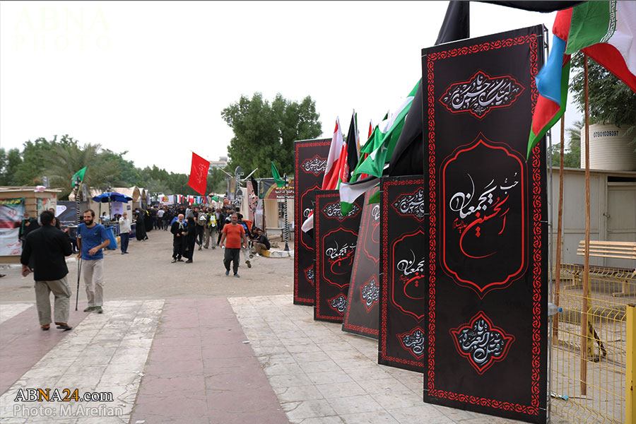 Photos: "Cultural Street" exhibition at entrance to Karbala