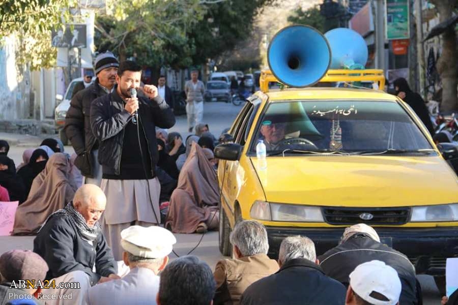 تجمع شیعیان کویته پاکستان در اعتراض به مشکلات آب و گاز در این شهر