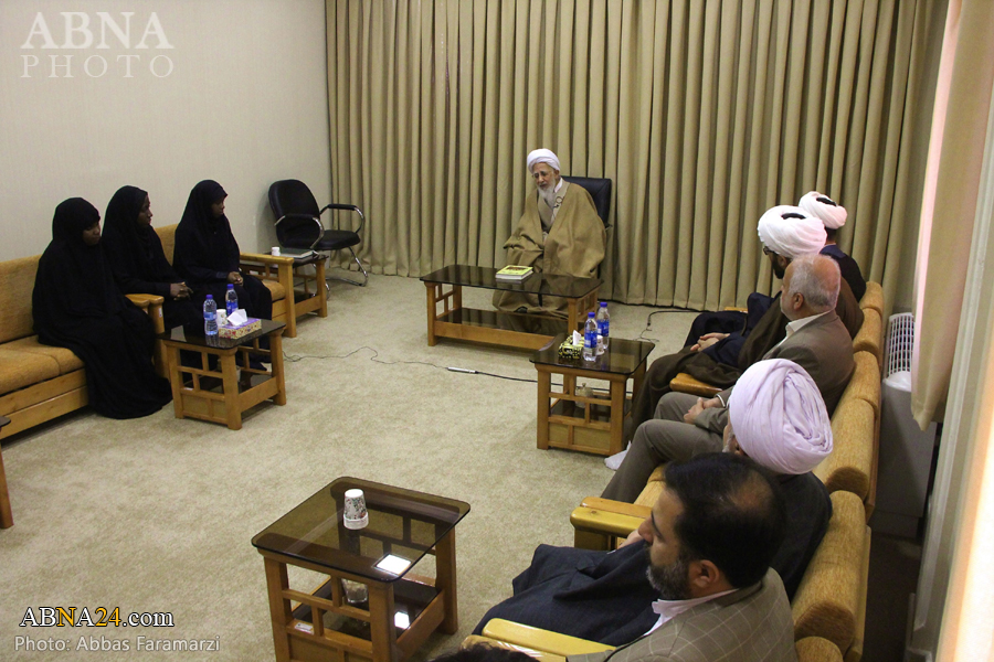گزارش تصویری/ دیدار دختران شیخ زاکزاکی با مراجع تقلید و علما در قم 