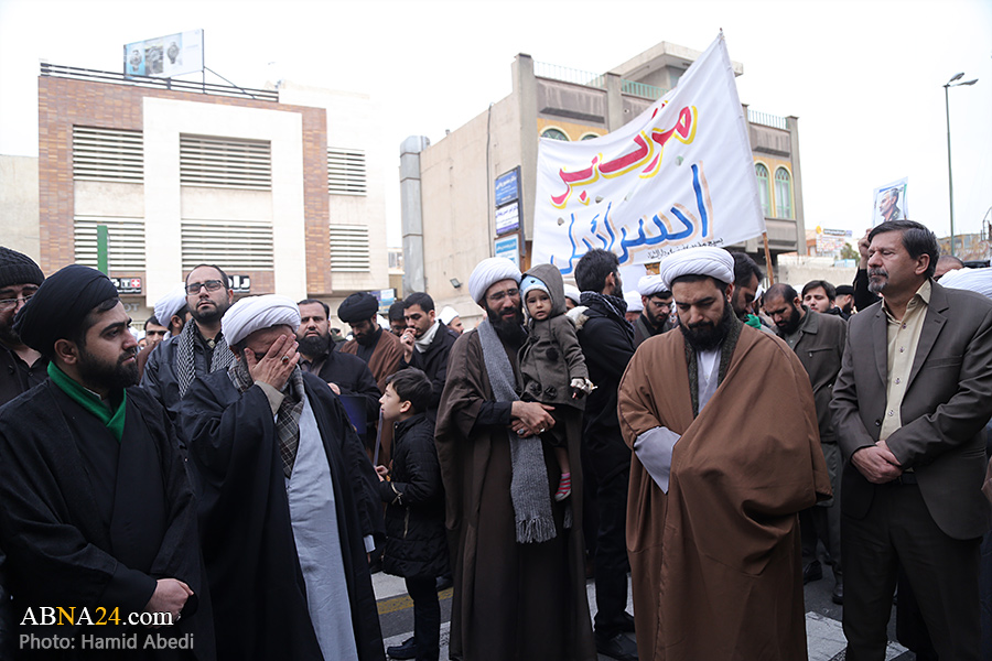 راهپیمایی ضد آمریکایی مردم قم در پی شهادت سردار سلیمانی