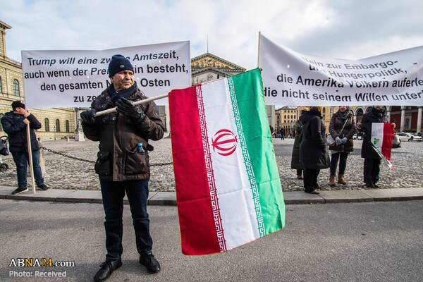 تظاهرات در مونیخ آلمان علیه ترور سردار سلیمانی