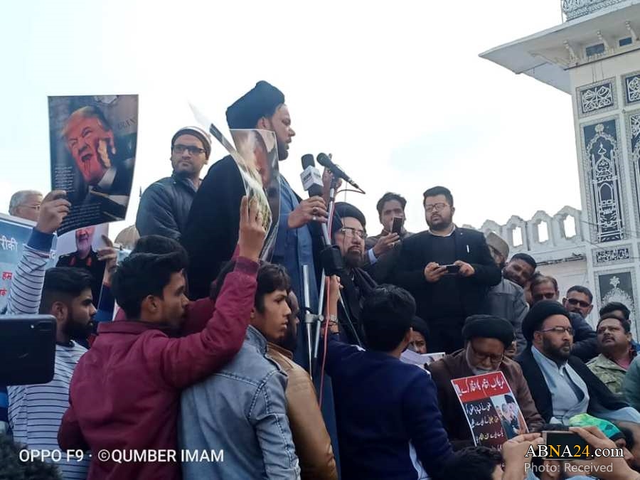 تظاهرات گسترده مردم لکنهو هند در محکومیت اقدام آمریکا در ترور سردار سلیمانی