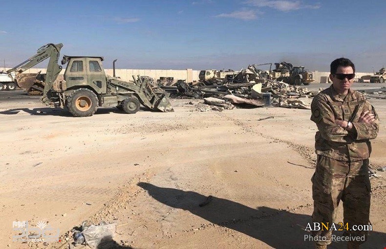 جدیدترین تصاویر از ویرانی پایگاه هوایی عین الاسد در اثر حمله