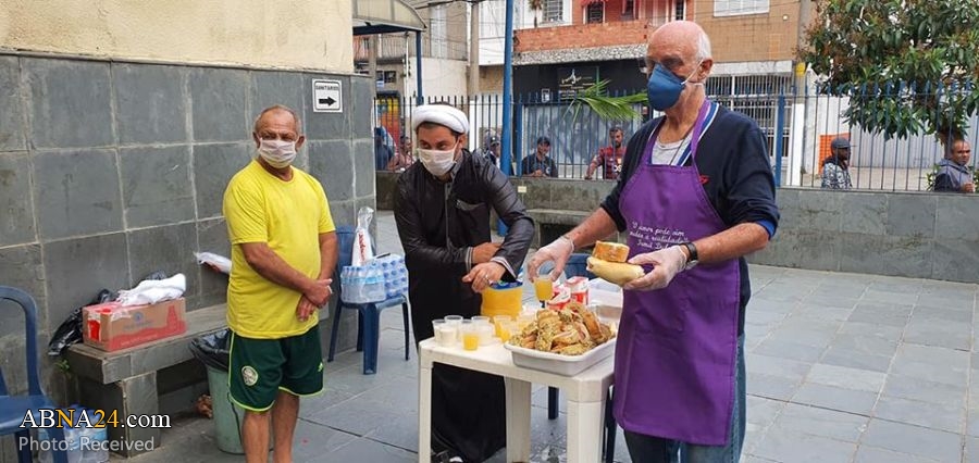 ویروس کرونا؛ مشارکت روحانی شیعه در کمک به نیازمندان سائوپائولو