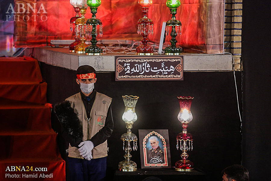 گزارش تصویری/ مراسم عزاداری شب عاشورای حسینی در هیأت ثارالله قم 