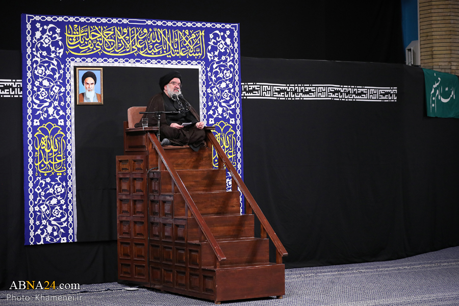 گزارش تصویری/ آخرین شب مراسم عزاداری حسینی با حضور رهبر انقلاب 