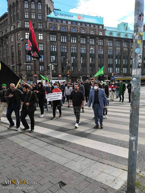 عکس خبری/ پیاده‌روی روز عاشورا در شهر هلسینکی