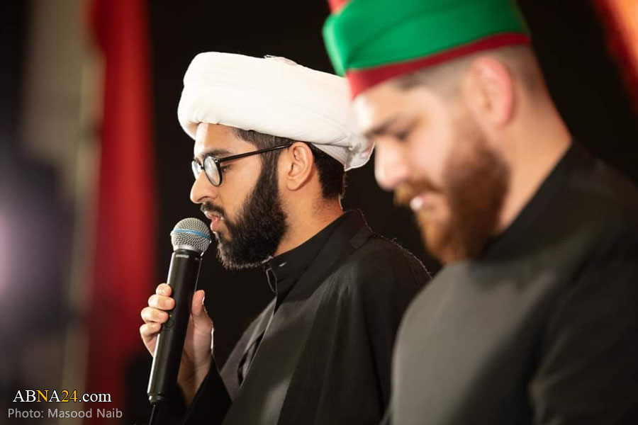 گزارش تصویری/ مراسم عزاداری شب عاشورا در هیأت حضرت علی اکبر(ع) در لندن 