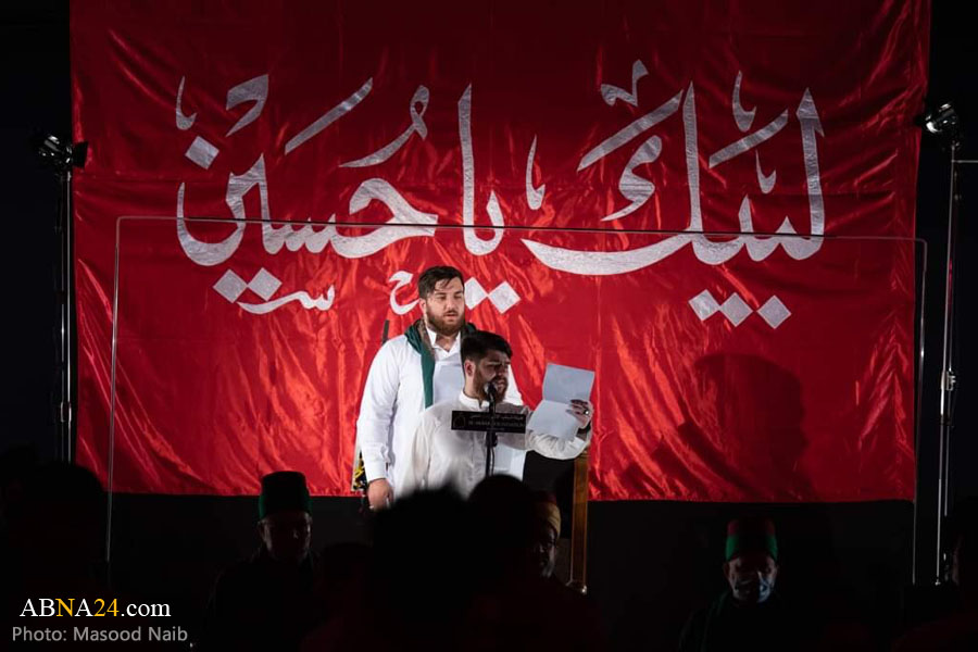 گزارش تصویری/ مراسم عزاداری شب عاشورا در هیأت حضرت علی اکبر(ع) در لندن 