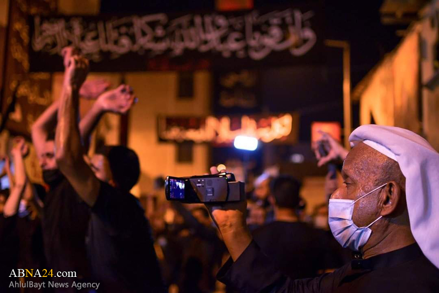 گزارش تصویری/ دسته عزاداری باشکوه شب عاشورا در السنابس