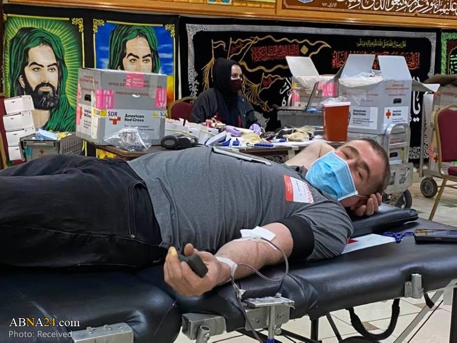 کمپین اهدای خون در روز اربعین در شهر دیربورن میشیگان