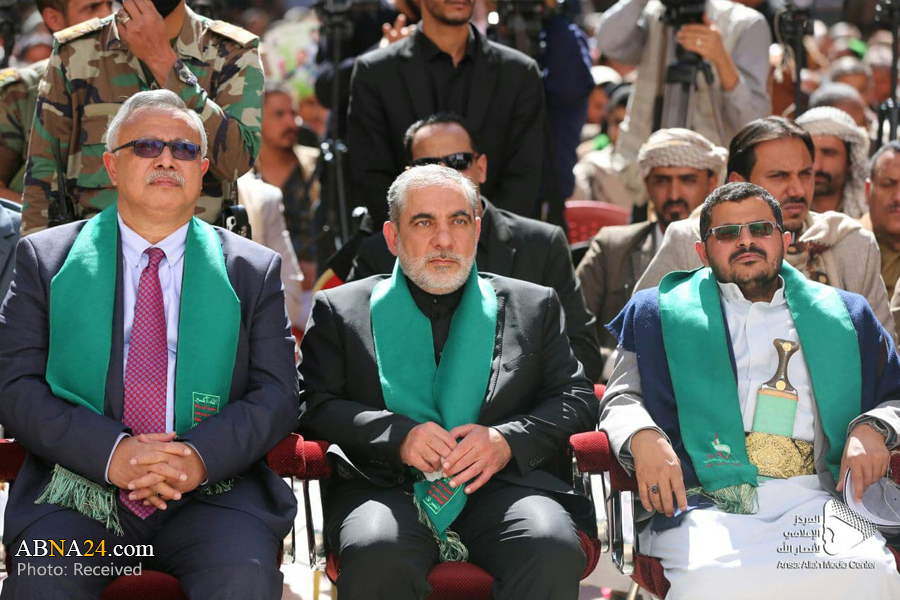 گرامیداشت اولین سالگرد شهادت سردار سلیمانی و ابومهدی المهندس در صنعاء