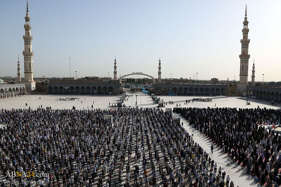 گزارش تصویری/ اقامه نماز عید سعید فطر در مسجد مقدس جمکران