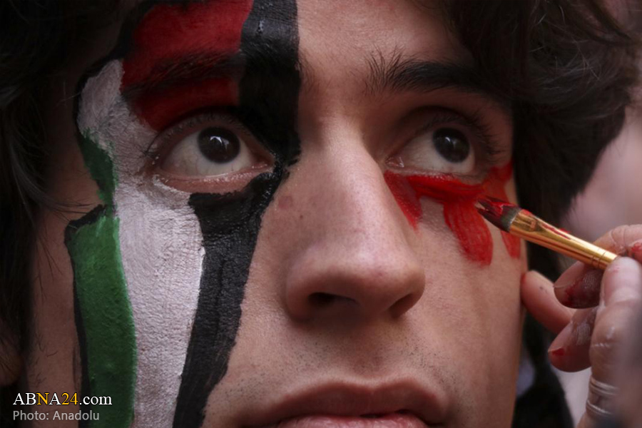 گزارش تصویری/ تظاهرات مردم آرژانتین در حمایت از فلسطینیان