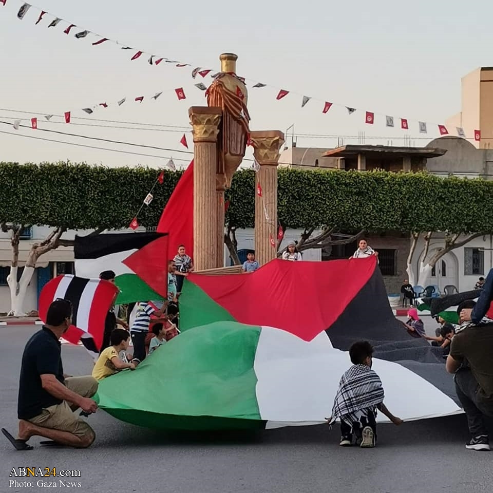 عکس خبری/ تجمع مردم تونس برای حمایت از مردم فلسطین 