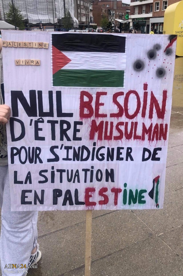 همبستگی با فلسطین در شهر دانکرک فرانسه