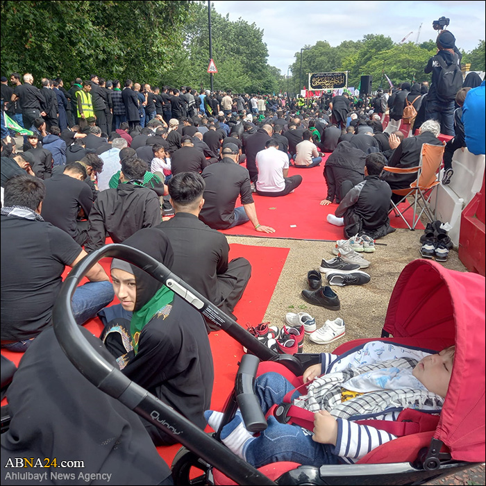 عکس خبری/ راهپیمایی باشکوه روز عاشورای حسینی در شهر لندن 