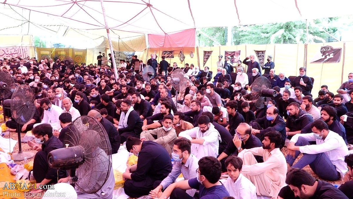 گزارش تصویری/ مراسم عزاداری تاسوعای حسینی در مسجد بیت العتیق در لاهور